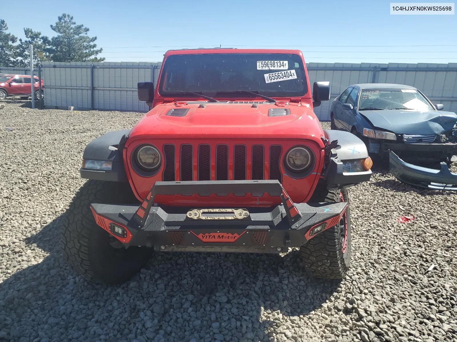 1C4HJXFN0KW525698 2019 Jeep Wrangler Unlimited Rubicon