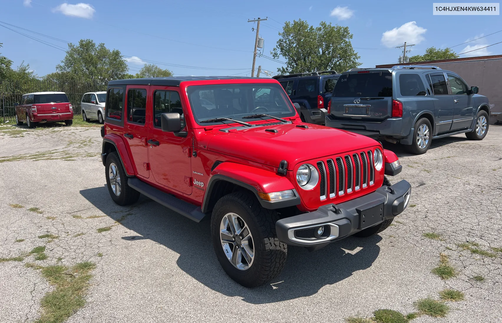 2019 Jeep Wrangler Unlimited Sahara VIN: 1C4HJXEN4KW634411 Lot: 65970644