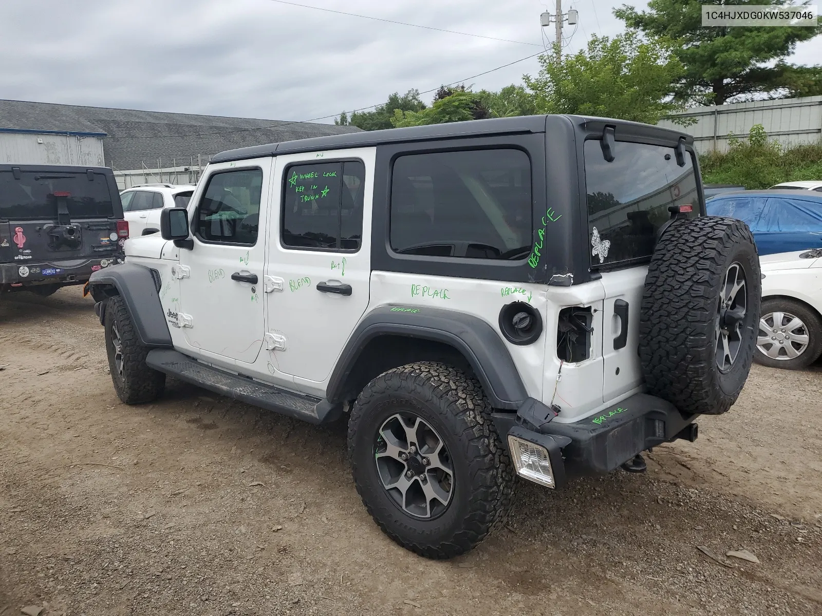 2019 Jeep Wrangler Unlimited Sport VIN: 1C4HJXDG0KW537046 Lot: 66027144