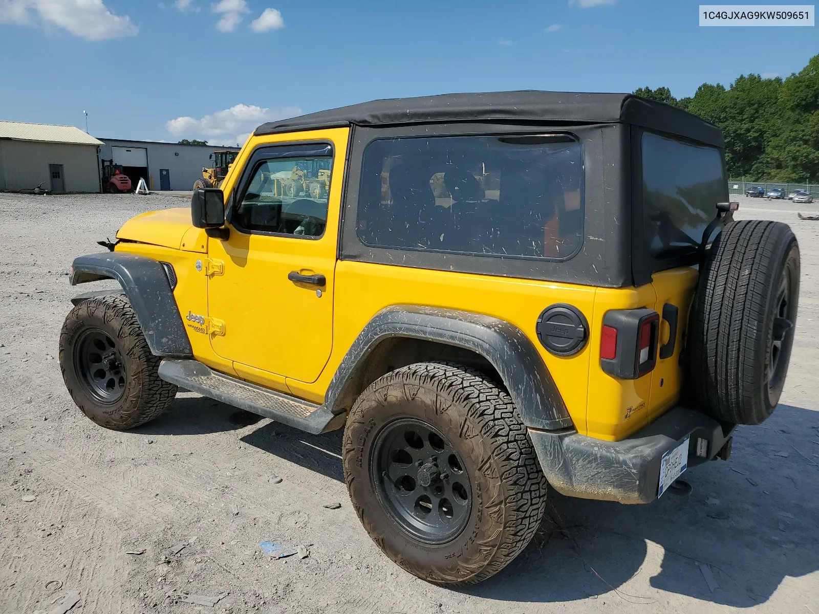 1C4GJXAG9KW509651 2019 Jeep Wrangler Sport