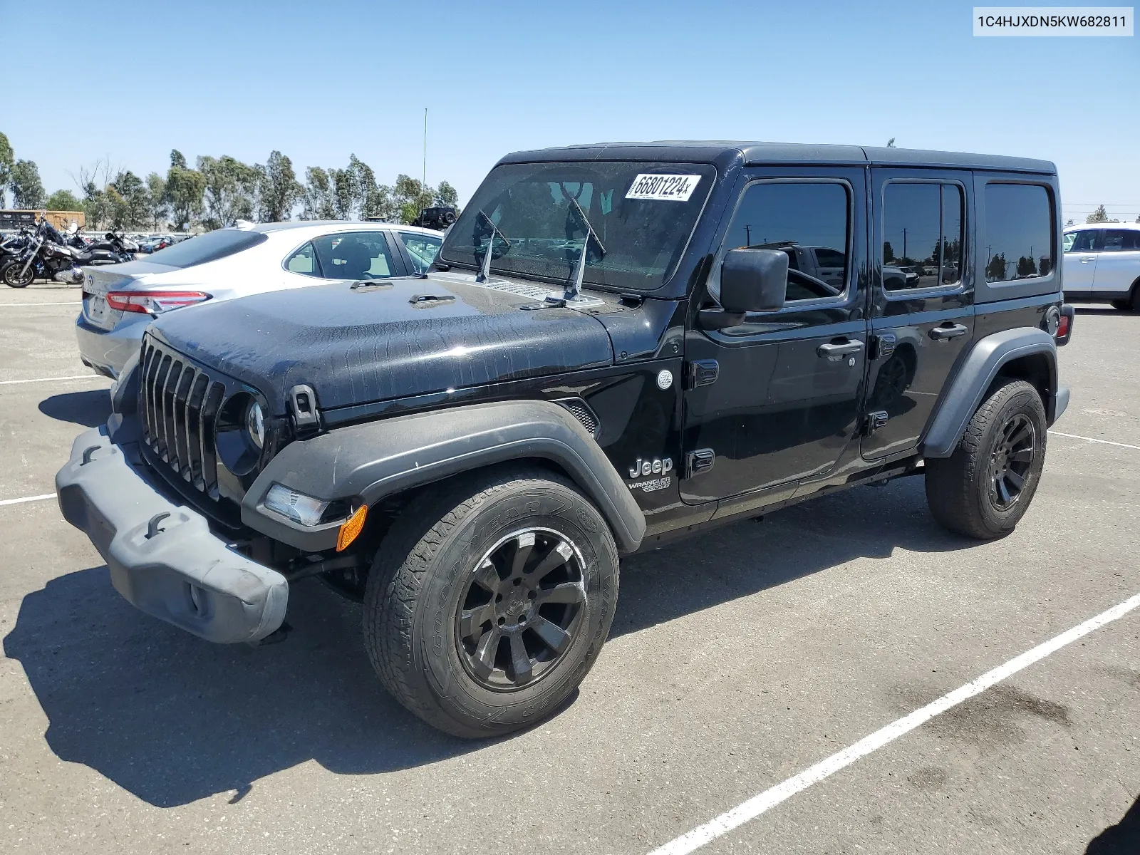 2019 Jeep Wrangler Unlimited Sport VIN: 1C4HJXDN5KW682811 Lot: 66801224