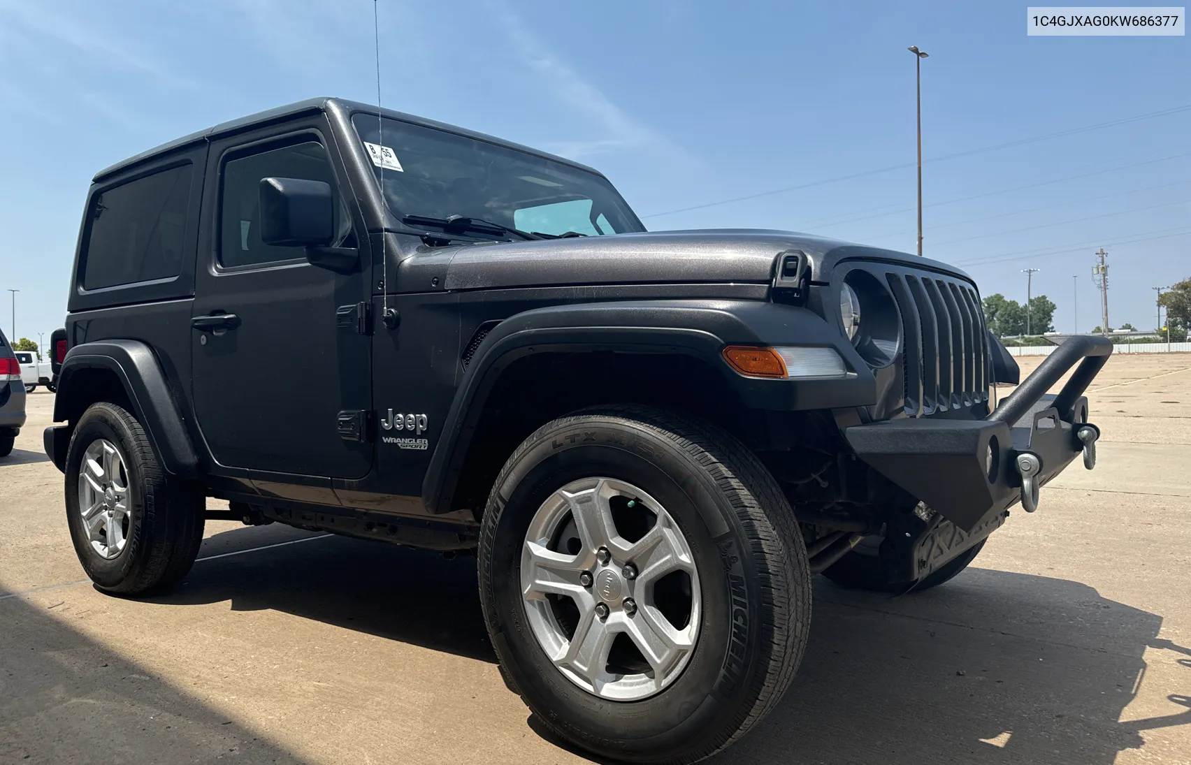 1C4GJXAG0KW686377 2019 Jeep Wrangler Sport