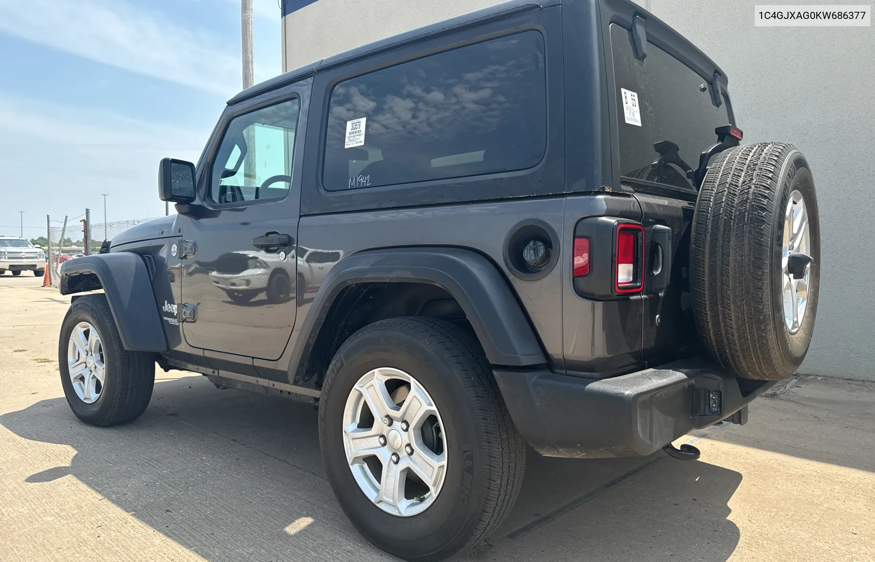 2019 Jeep Wrangler Sport VIN: 1C4GJXAG0KW686377 Lot: 66951624