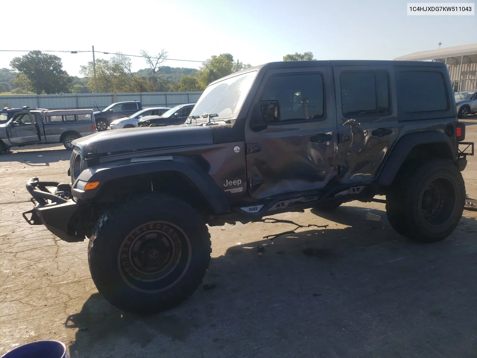 2019 Jeep Wrangler Unlimited Sport VIN: 1C4HJXDG7KW511043 Lot: 67422174