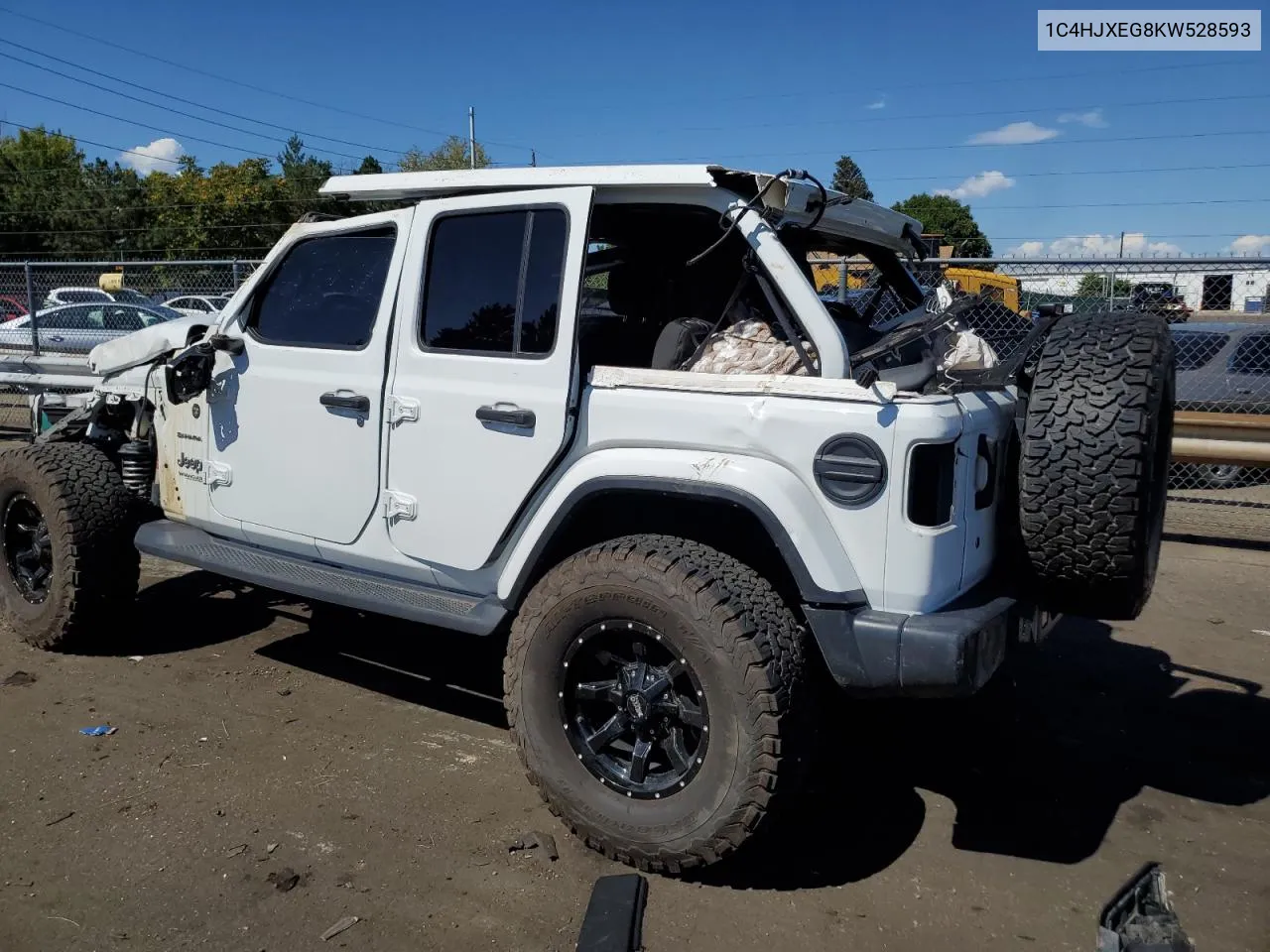 2019 Jeep Wrangler Unlimited Sahara VIN: 1C4HJXEG8KW528593 Lot: 67519834