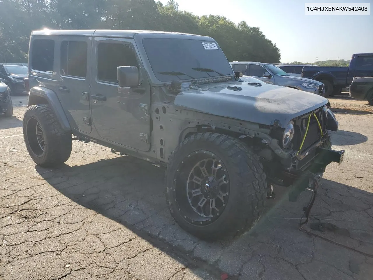 2019 Jeep Wrangler Unlimited Sahara VIN: 1C4HJXEN4KW542408 Lot: 67630704