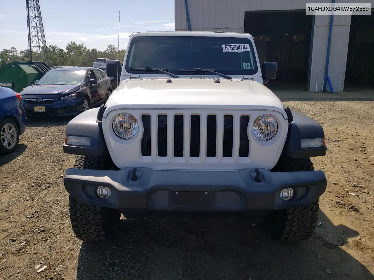 2019 Jeep Wrangler Unlimited Sport VIN: 1C4HJXDG4KW572589 Lot: 67659474