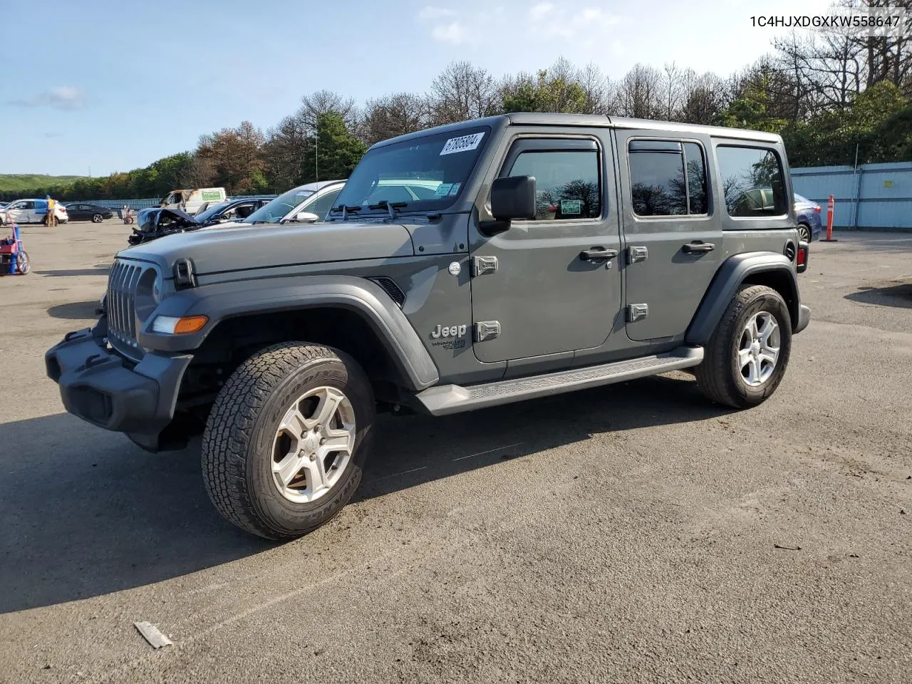 1C4HJXDGXKW558647 2019 Jeep Wrangler Unlimited Sport