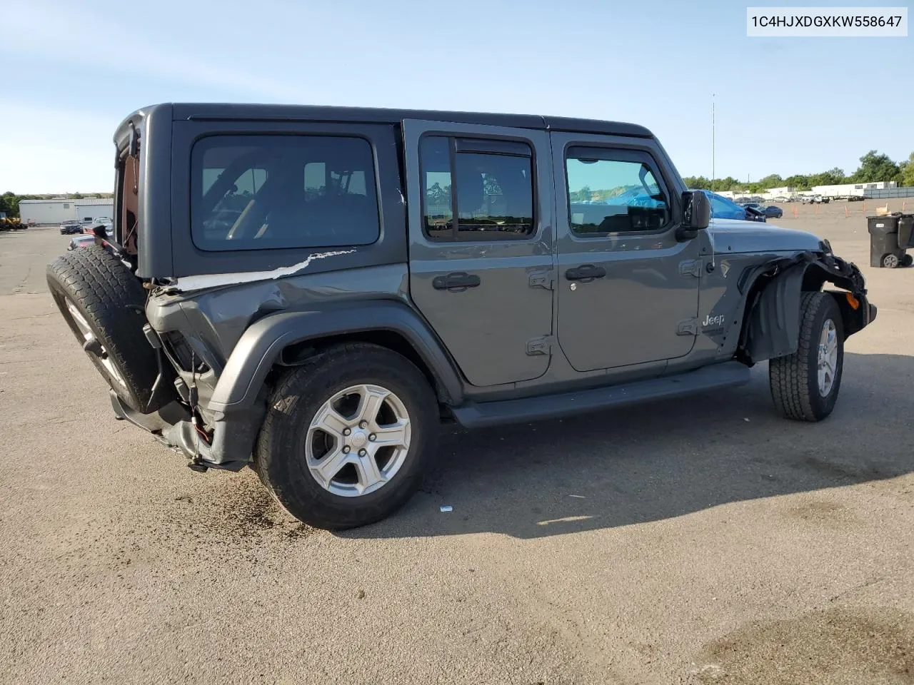 1C4HJXDGXKW558647 2019 Jeep Wrangler Unlimited Sport