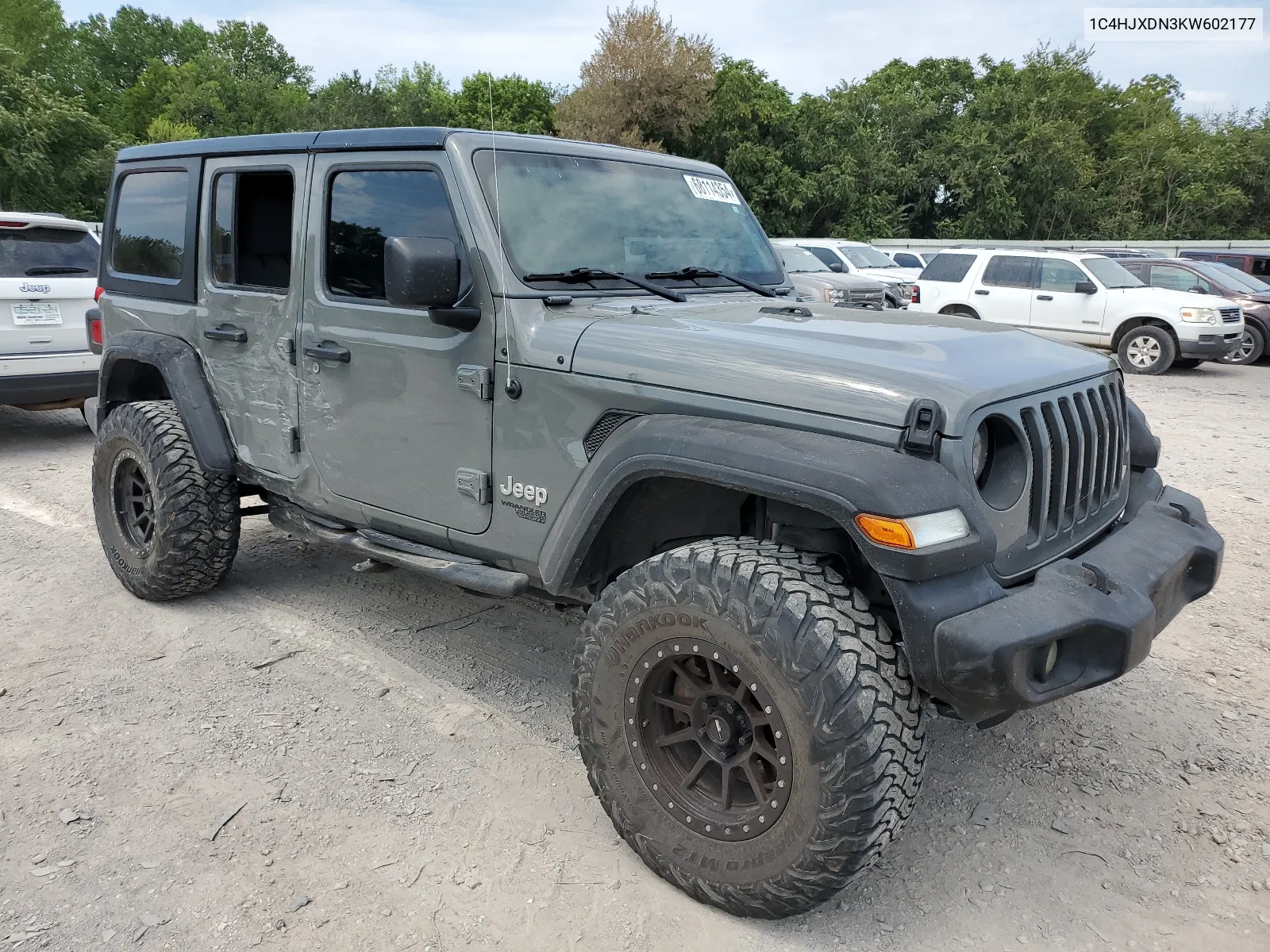 2019 Jeep Wrangler Unlimited Sport VIN: 1C4HJXDN3KW602177 Lot: 68114354