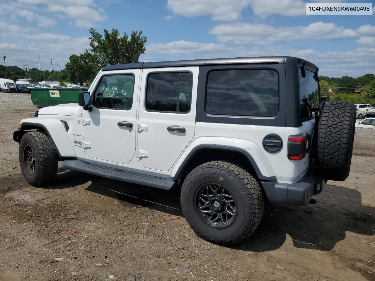 2019 Jeep Wrangler Unlimited Sahara VIN: 1C4HJXEN9KW600495 Lot: 68190124