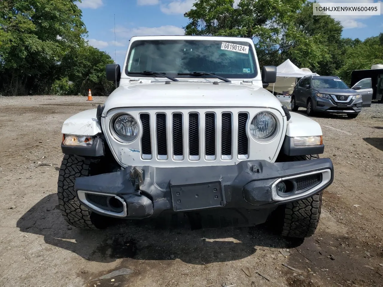 2019 Jeep Wrangler Unlimited Sahara VIN: 1C4HJXEN9KW600495 Lot: 68190124