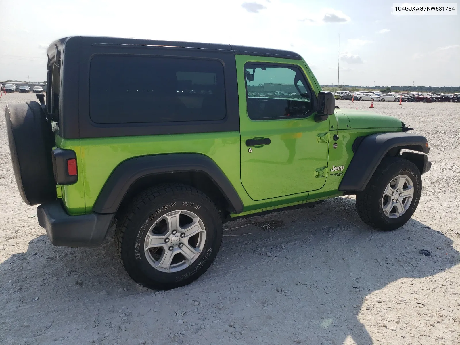 2019 Jeep Wrangler Sport VIN: 1C4GJXAG7KW631764 Lot: 68208514