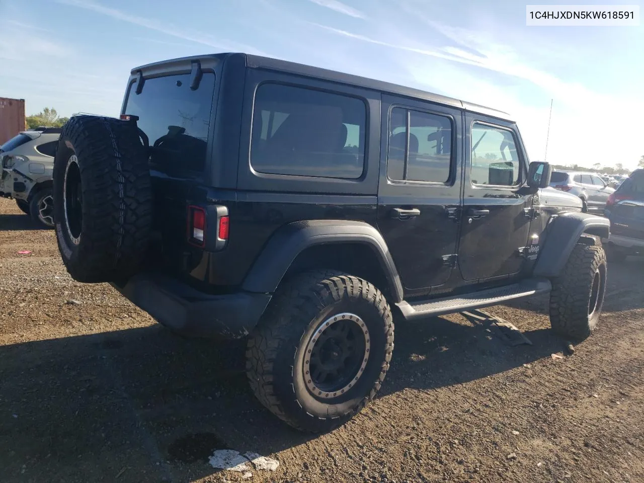 2019 Jeep Wrangler Unlimited Sport VIN: 1C4HJXDN5KW618591 Lot: 68244254