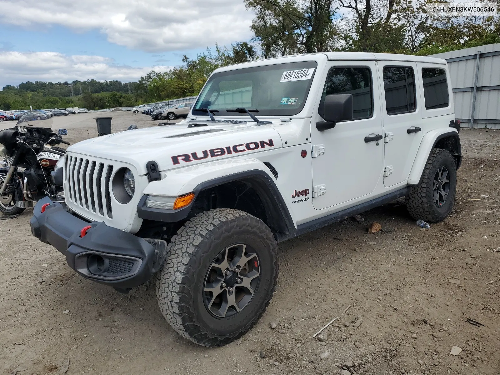 2019 Jeep Wrangler Unlimited Rubicon VIN: 1C4HJXFN3KW506546 Lot: 68415504