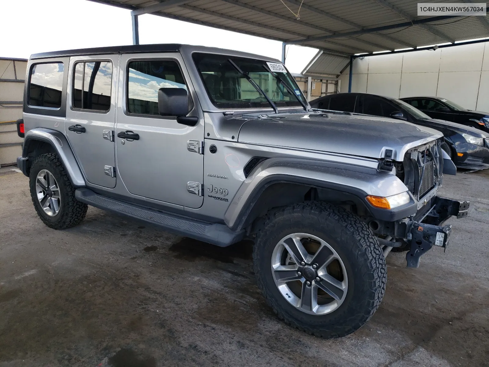 2019 Jeep Wrangler Unlimited Sahara VIN: 1C4HJXEN4KW567034 Lot: 68605404