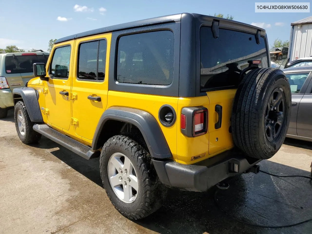 2019 Jeep Wrangler Unlimited Sport VIN: 1C4HJXDG8KW506630 Lot: 68742094