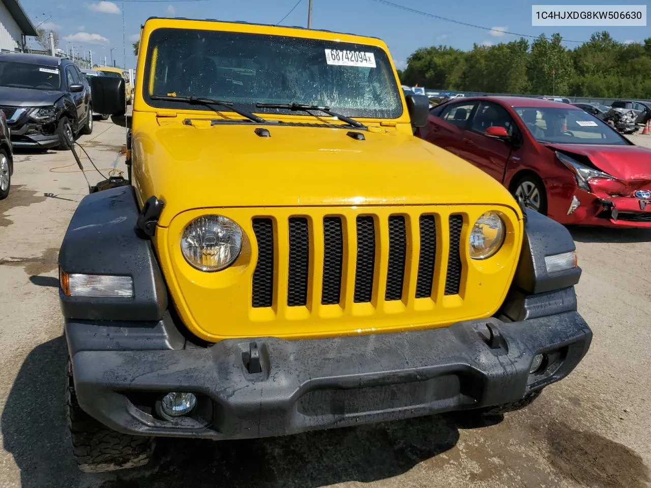 2019 Jeep Wrangler Unlimited Sport VIN: 1C4HJXDG8KW506630 Lot: 68742094