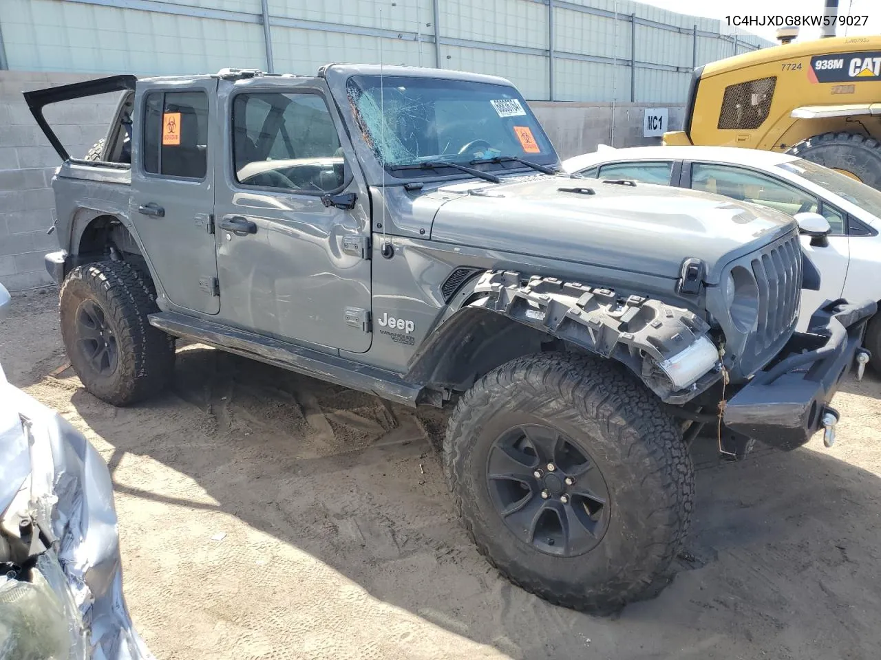 2019 Jeep Wrangler Unlimited Sport VIN: 1C4HJXDG8KW579027 Lot: 68836764