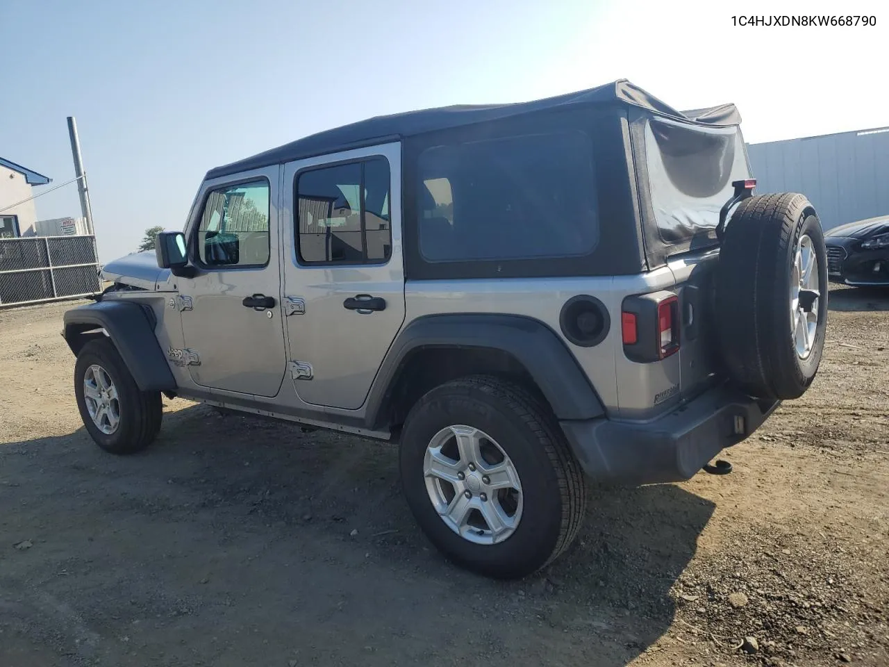 2019 Jeep Wrangler Unlimited Sport VIN: 1C4HJXDN8KW668790 Lot: 68846694