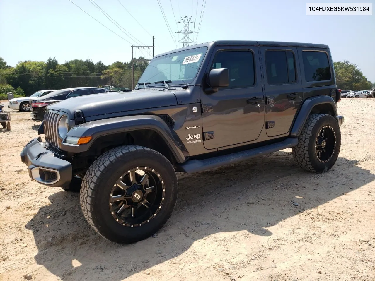 2019 Jeep Wrangler Unlimited Sahara VIN: 1C4HJXEG5KW531984 Lot: 68980674