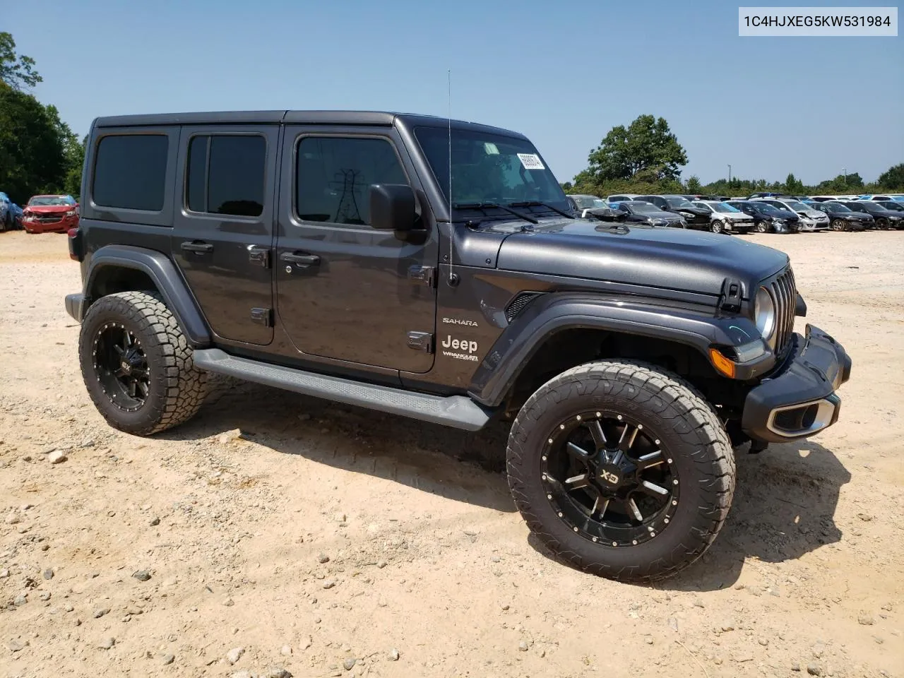 2019 Jeep Wrangler Unlimited Sahara VIN: 1C4HJXEG5KW531984 Lot: 68980674