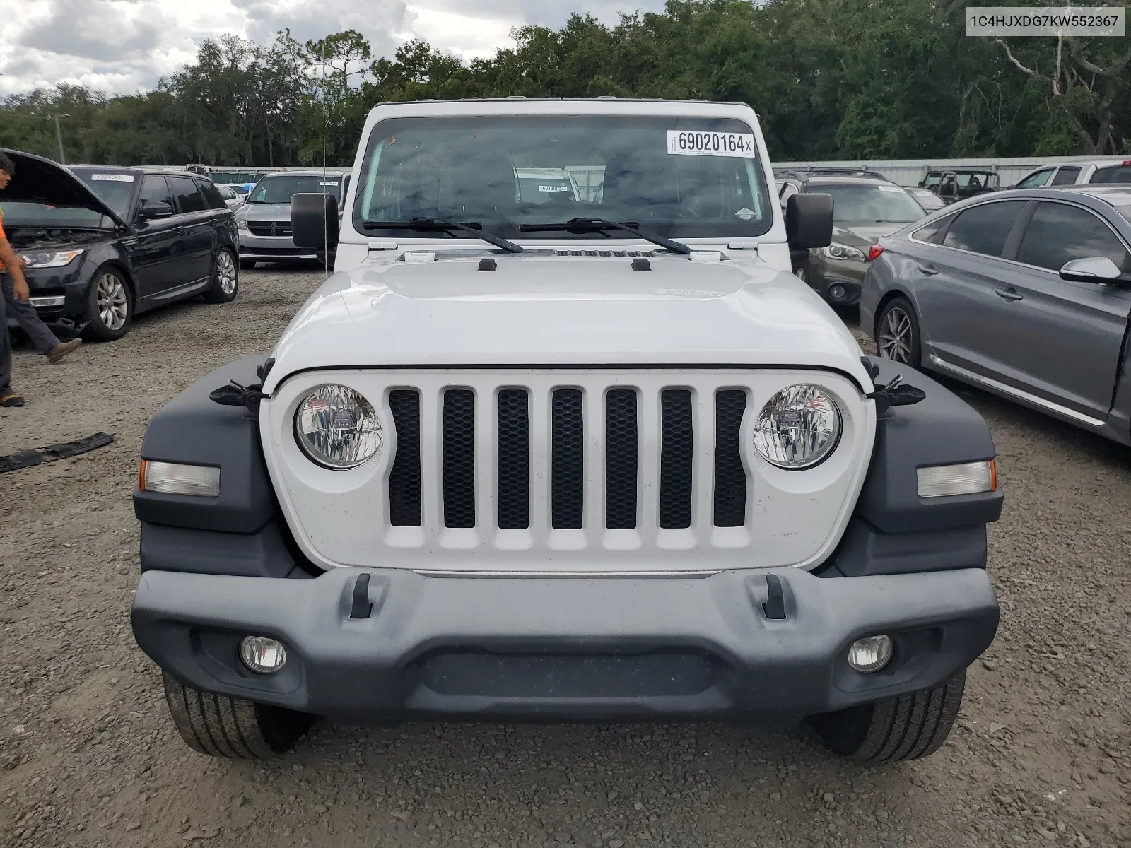 2019 Jeep Wrangler Unlimited Sport VIN: 1C4HJXDG7KW552367 Lot: 69020164