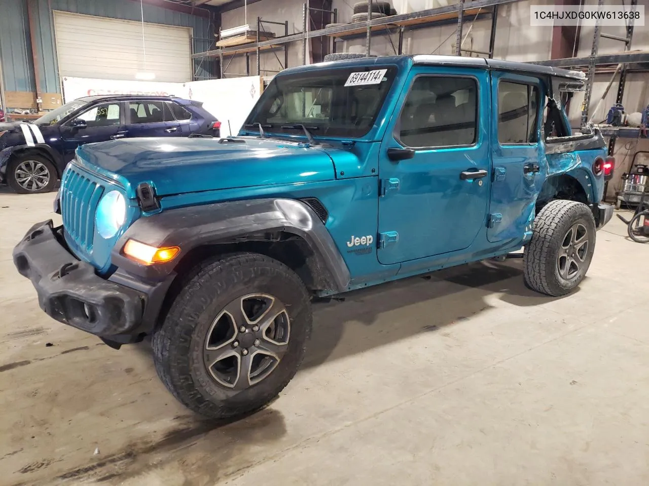 2019 Jeep Wrangler Unlimited Sport VIN: 1C4HJXDG0KW613638 Lot: 69144114