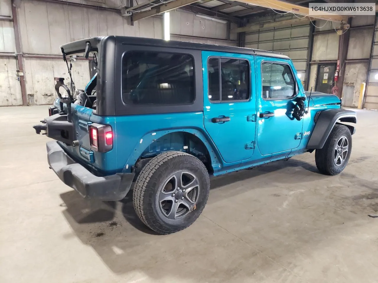 2019 Jeep Wrangler Unlimited Sport VIN: 1C4HJXDG0KW613638 Lot: 69144114