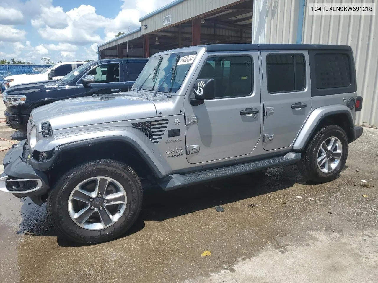 2019 Jeep Wrangler Unlimited Sahara VIN: 1C4HJXEN9KW691218 Lot: 69460394