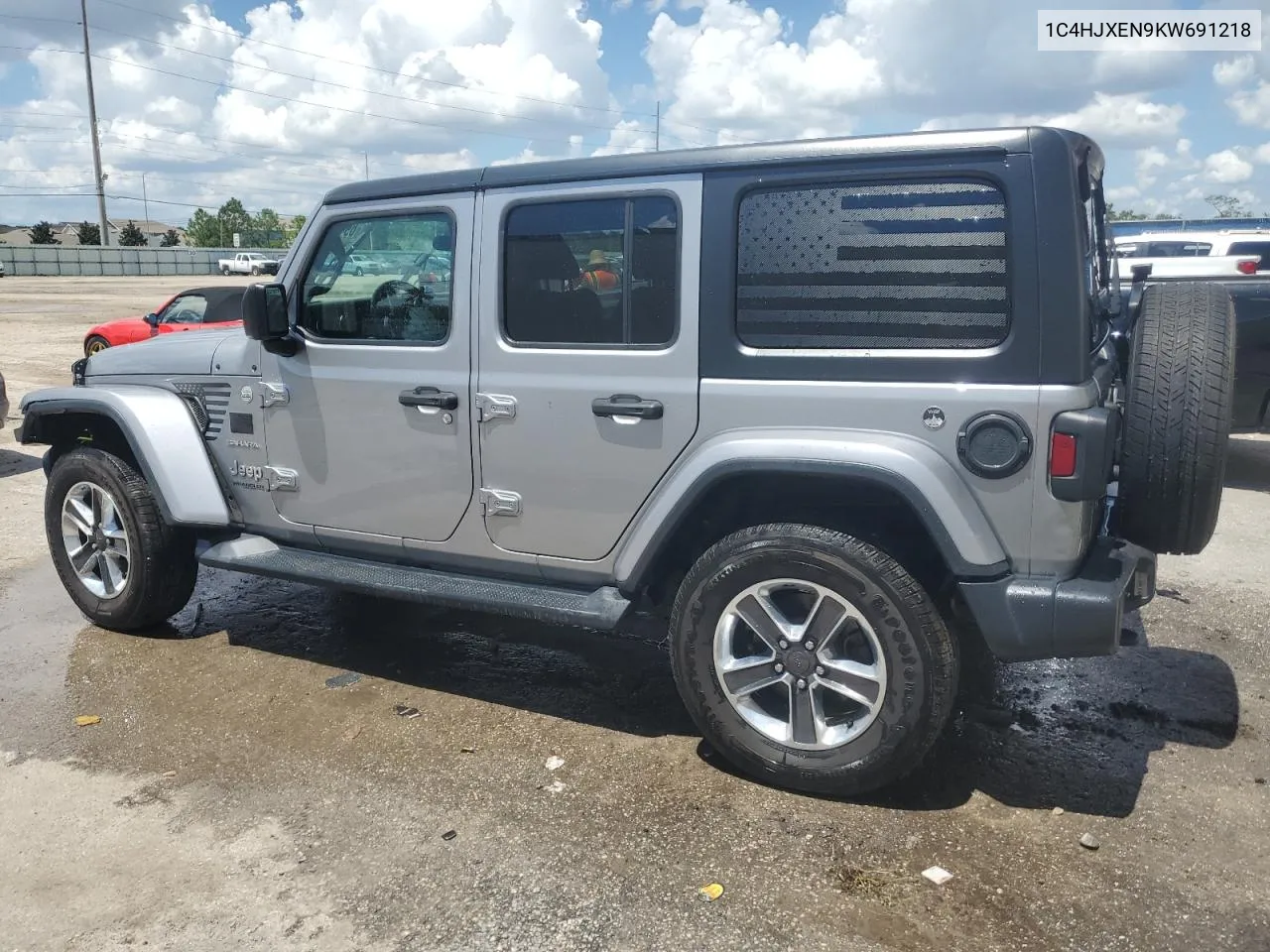 2019 Jeep Wrangler Unlimited Sahara VIN: 1C4HJXEN9KW691218 Lot: 69460394