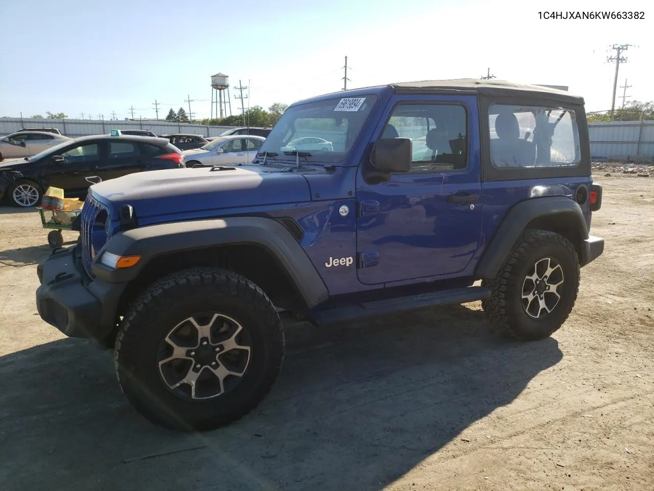 2019 Jeep Wrangler Sport VIN: 1C4HJXAN6KW663382 Lot: 69619894