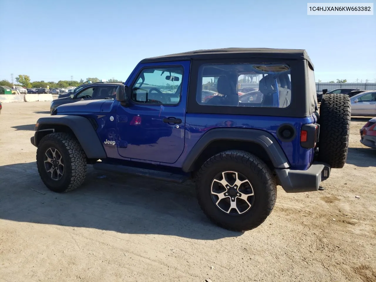 1C4HJXAN6KW663382 2019 Jeep Wrangler Sport