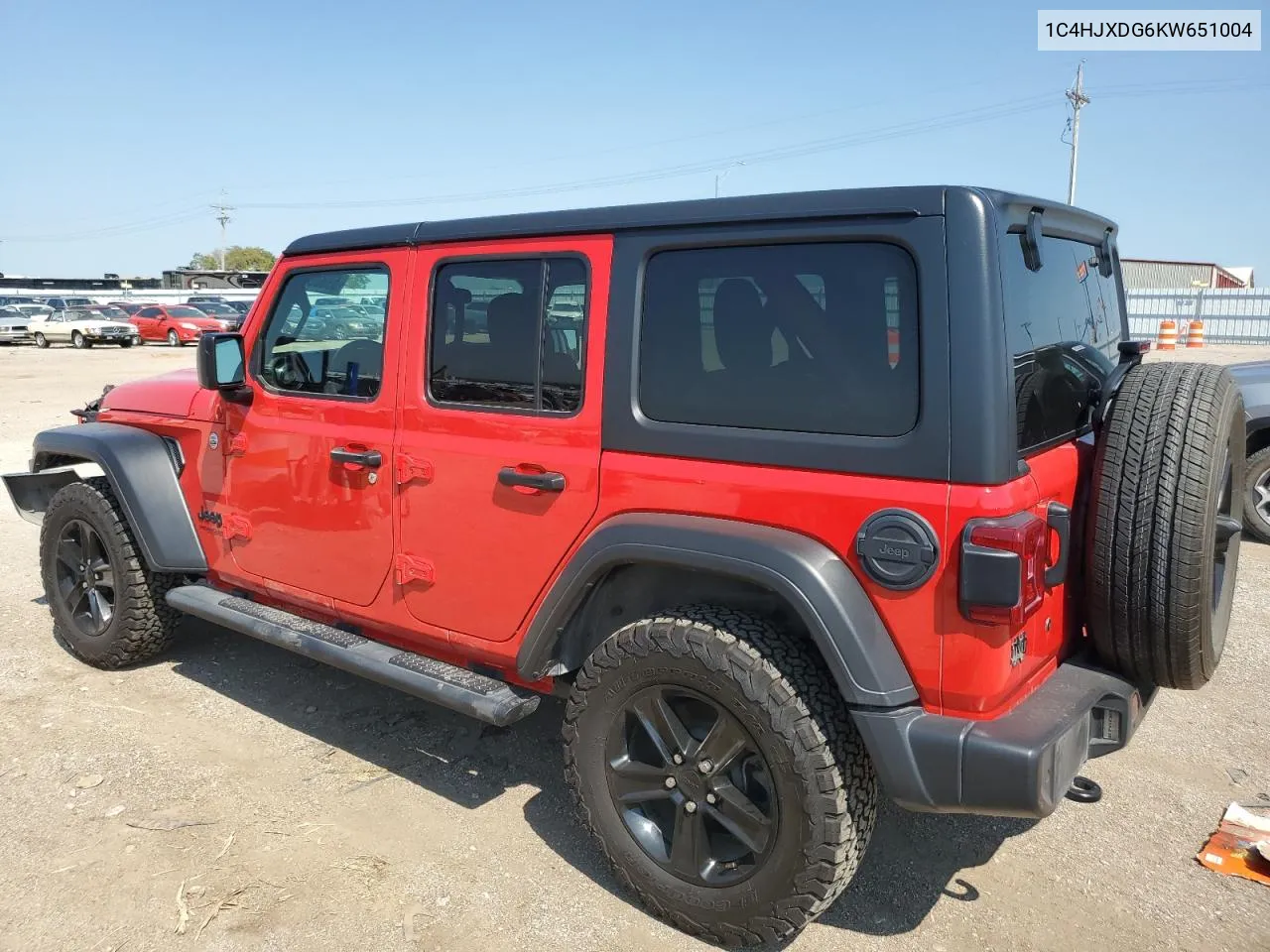 2019 Jeep Wrangler Unlimited Sport VIN: 1C4HJXDG6KW651004 Lot: 69889934