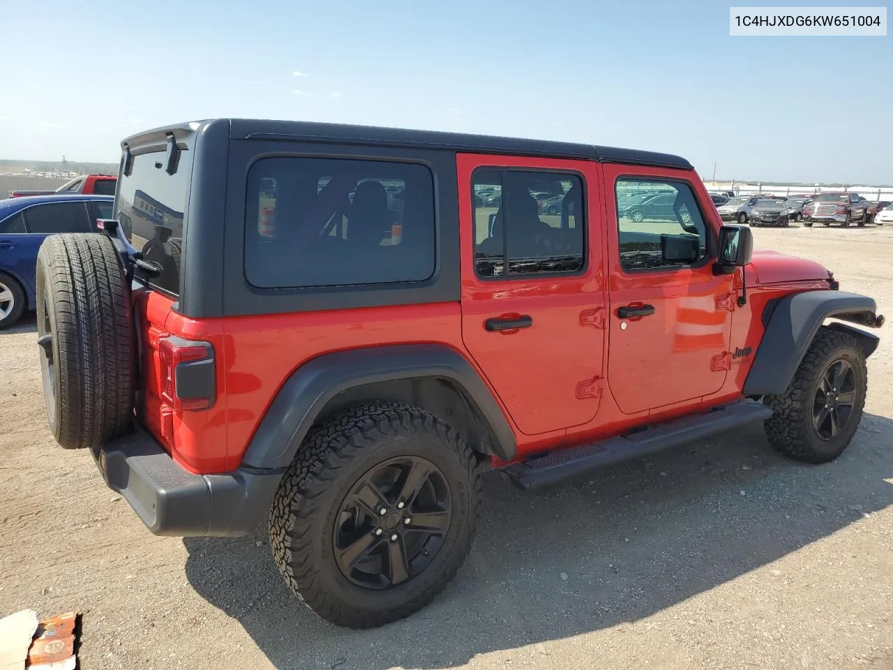 2019 Jeep Wrangler Unlimited Sport VIN: 1C4HJXDG6KW651004 Lot: 69889934