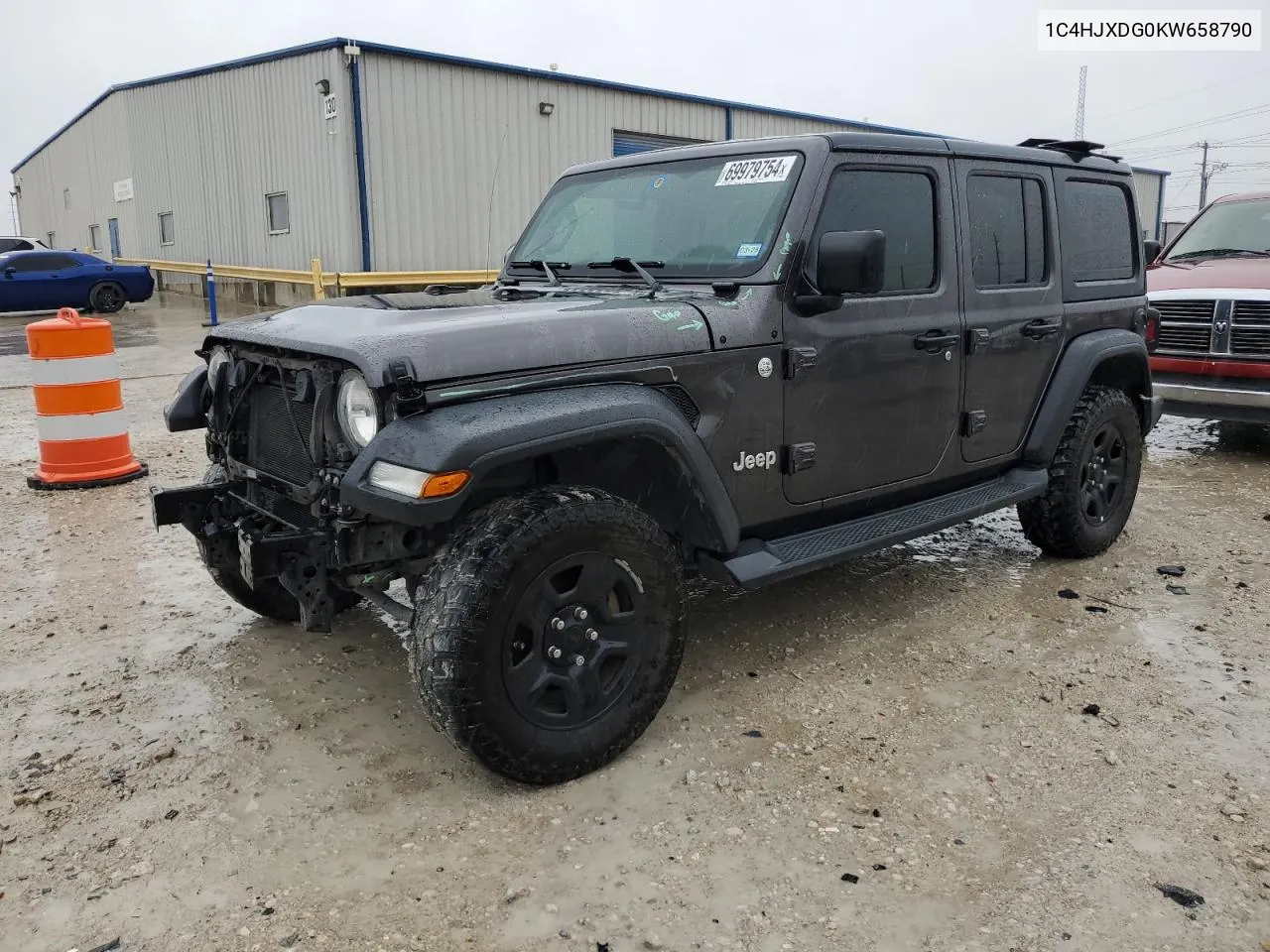 2019 Jeep Wrangler Unlimited Sport VIN: 1C4HJXDG0KW658790 Lot: 69979754