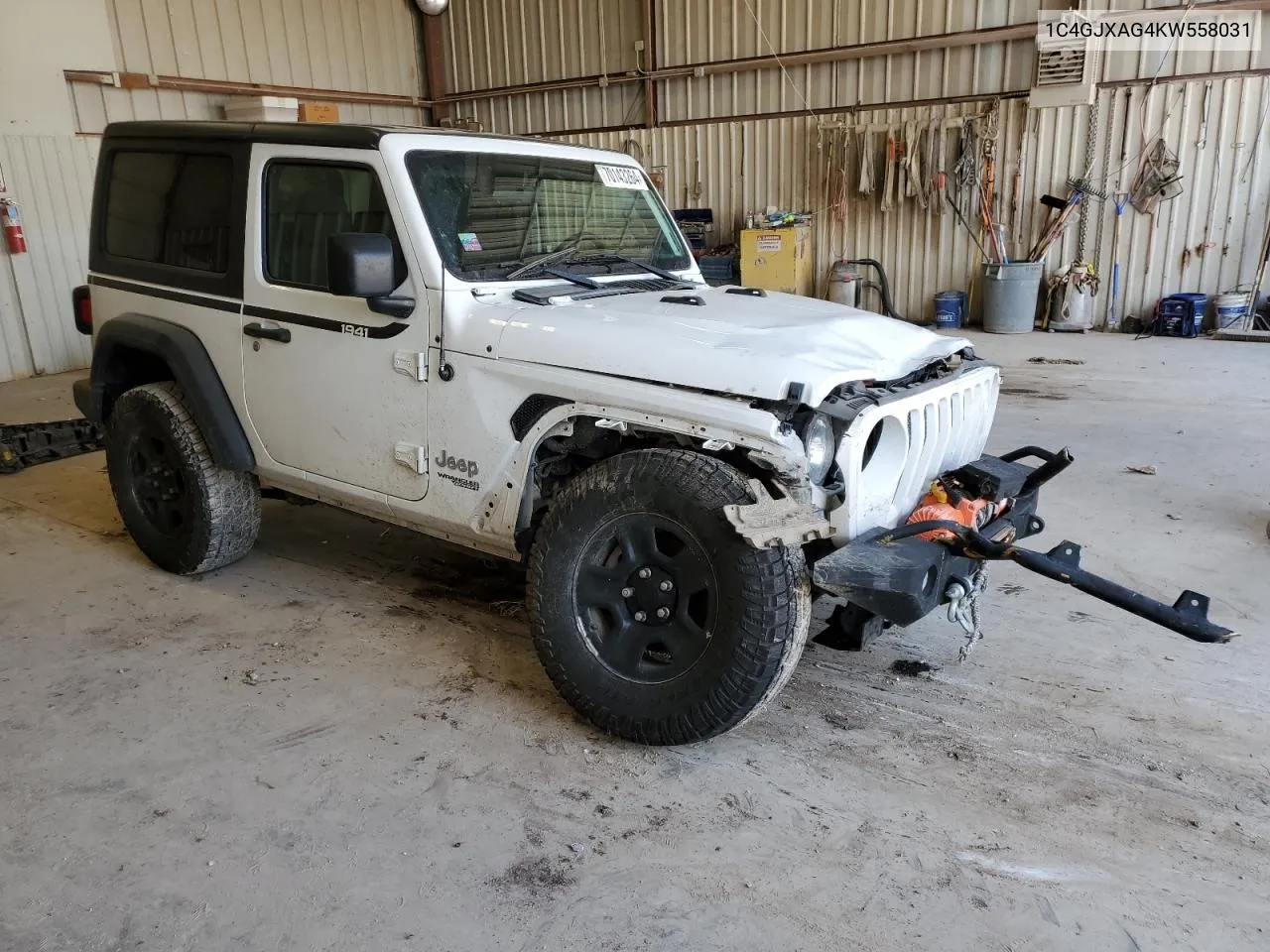 2019 Jeep Wrangler Sport VIN: 1C4GJXAG4KW558031 Lot: 70143264