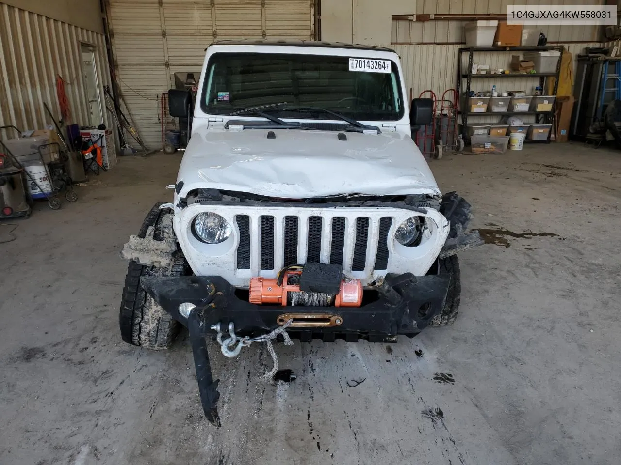 1C4GJXAG4KW558031 2019 Jeep Wrangler Sport