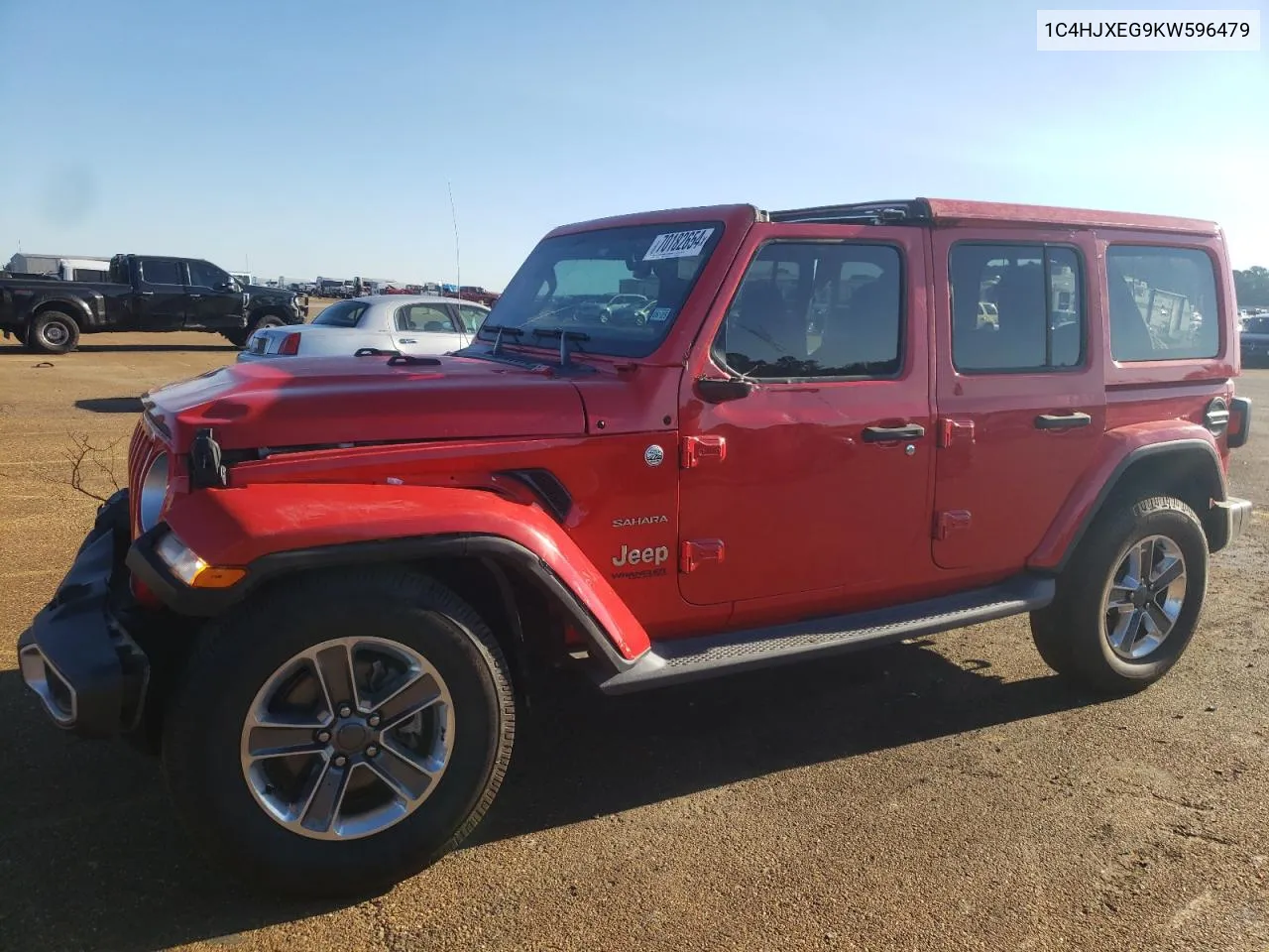 2019 Jeep Wrangler Unlimited Sahara VIN: 1C4HJXEG9KW596479 Lot: 70182654