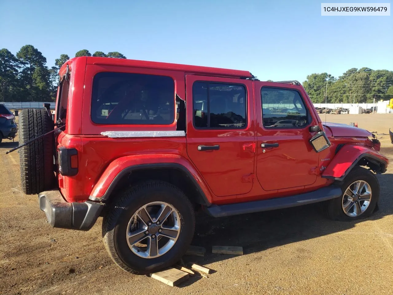 2019 Jeep Wrangler Unlimited Sahara VIN: 1C4HJXEG9KW596479 Lot: 70182654