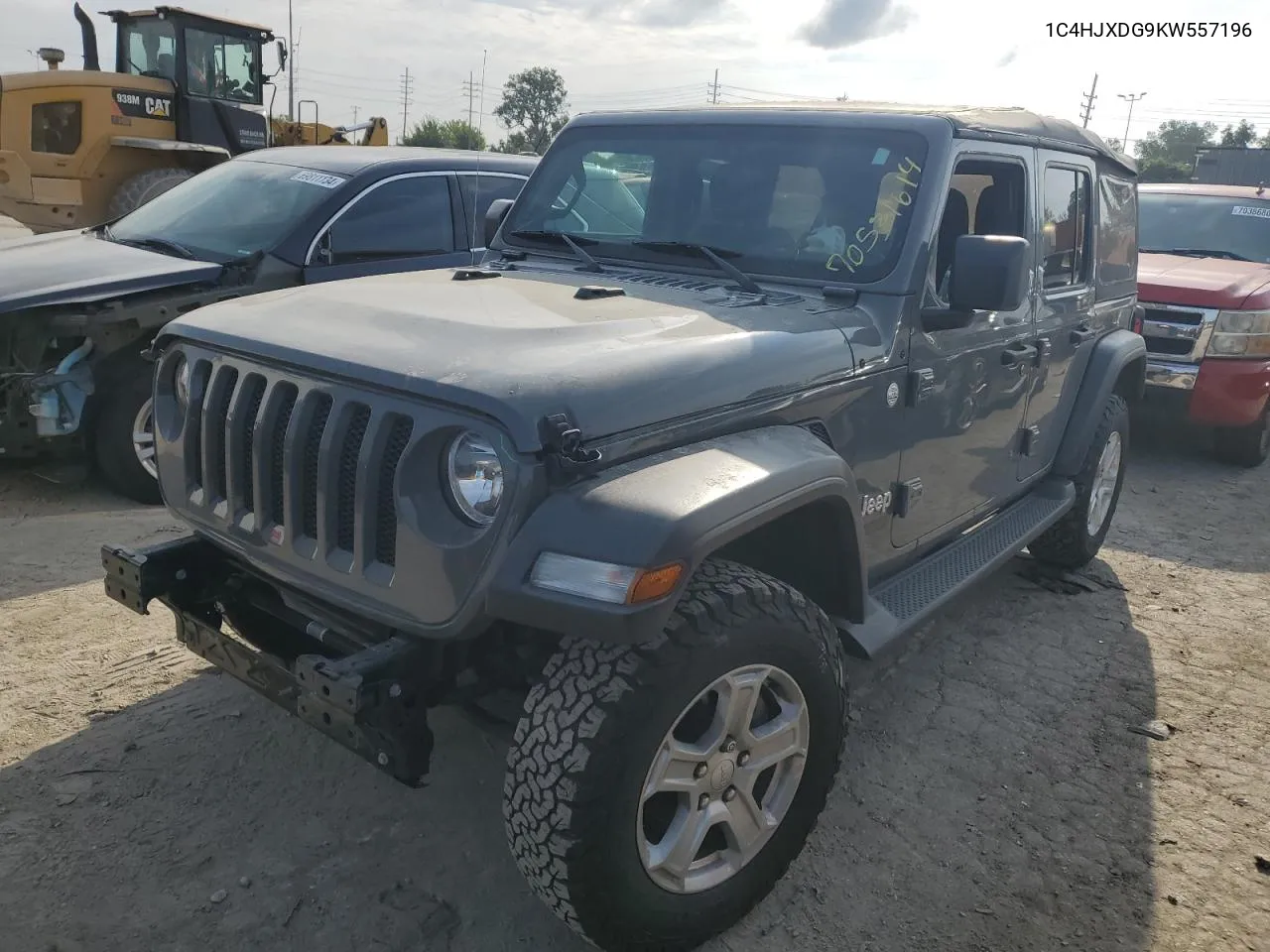 2019 Jeep Wrangler Unlimited Sport VIN: 1C4HJXDG9KW557196 Lot: 70531614