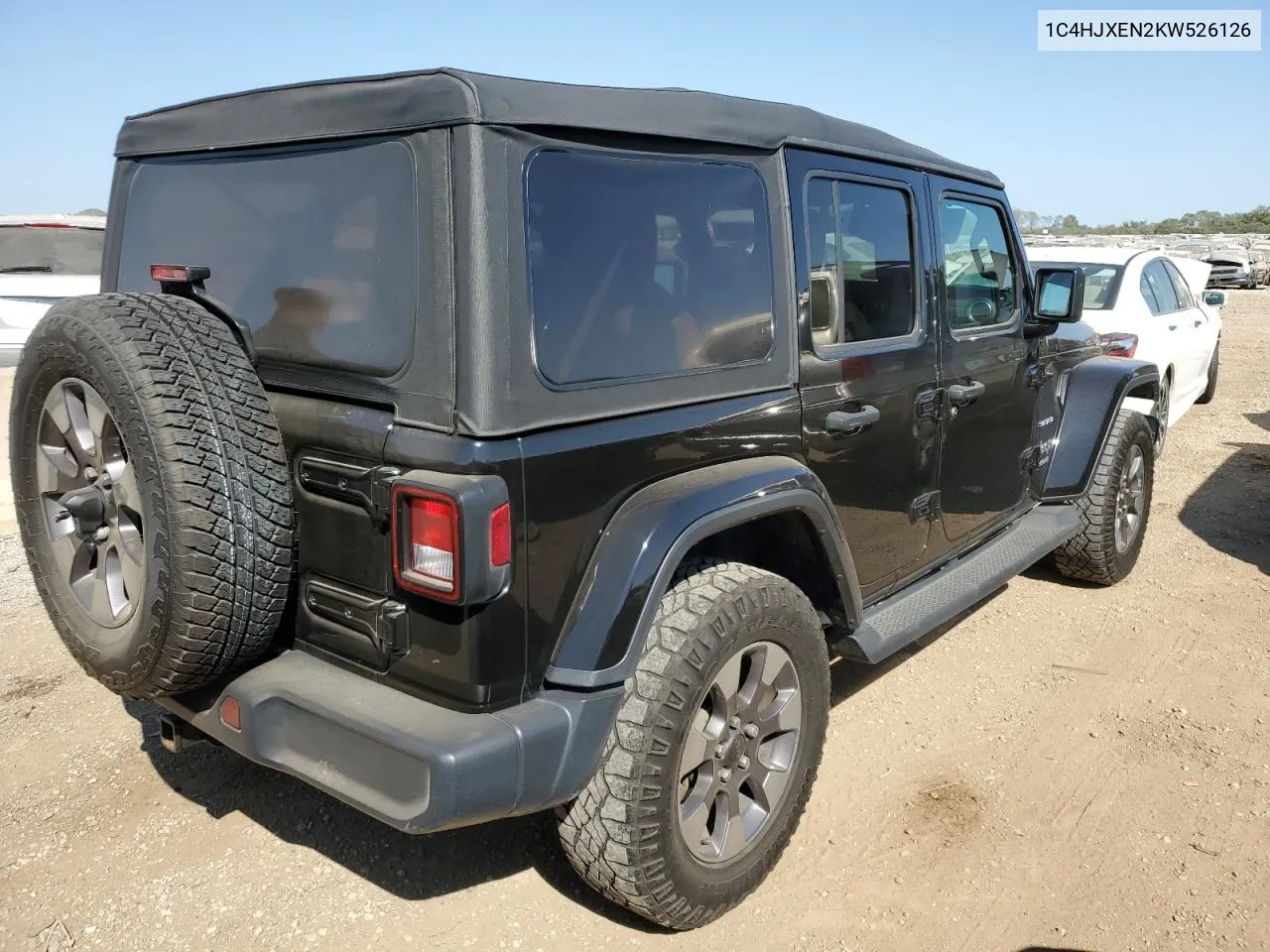 2019 Jeep Wrangler Unlimited Sahara VIN: 1C4HJXEN2KW526126 Lot: 70781314