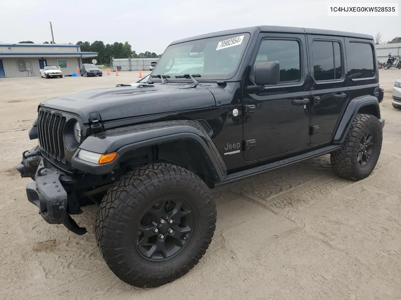 2019 Jeep Wrangler Unlimited Sahara VIN: 1C4HJXEG0KW528535 Lot: 70982954