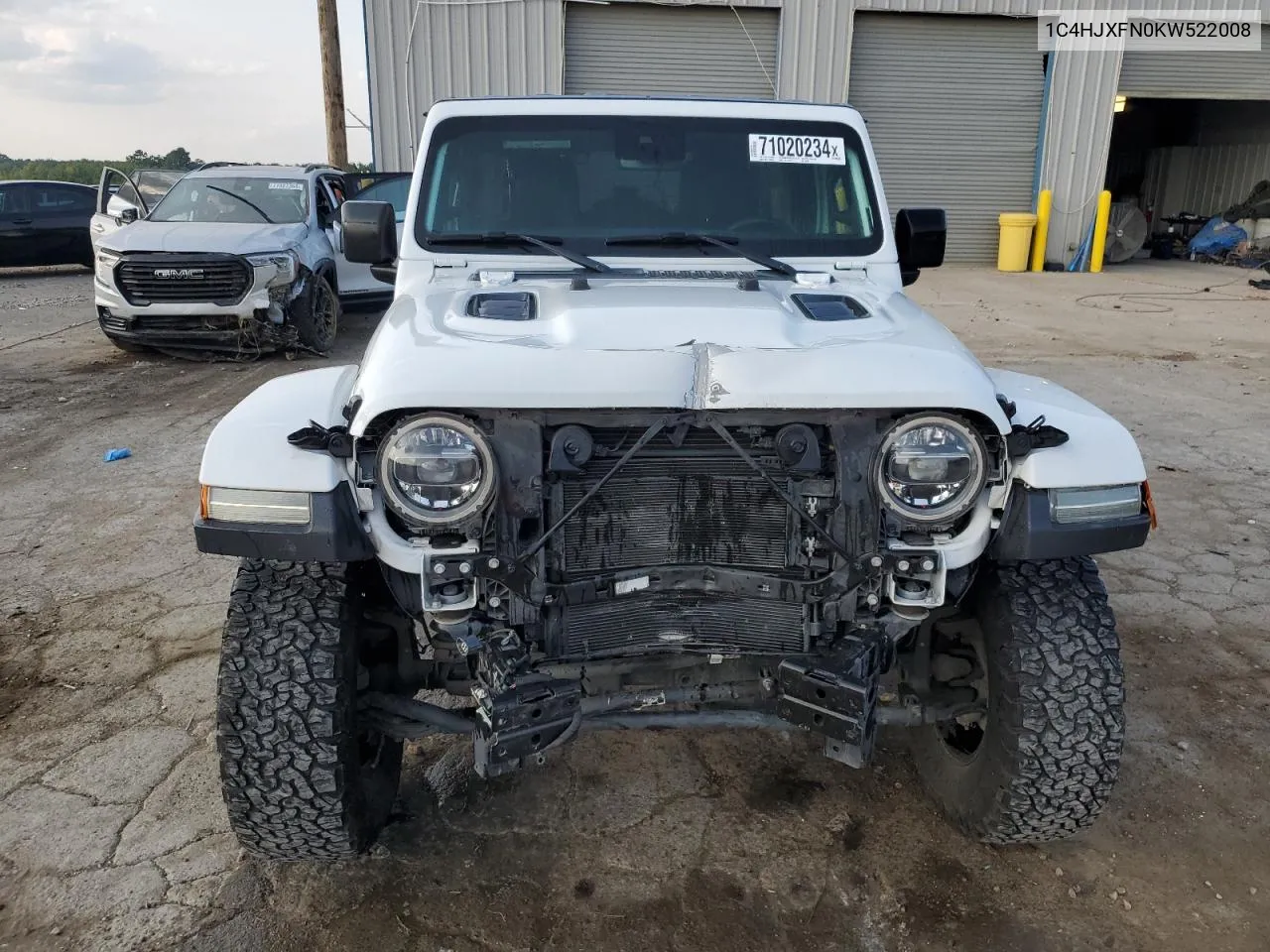 2019 Jeep Wrangler Unlimited Rubicon VIN: 1C4HJXFN0KW522008 Lot: 71020234