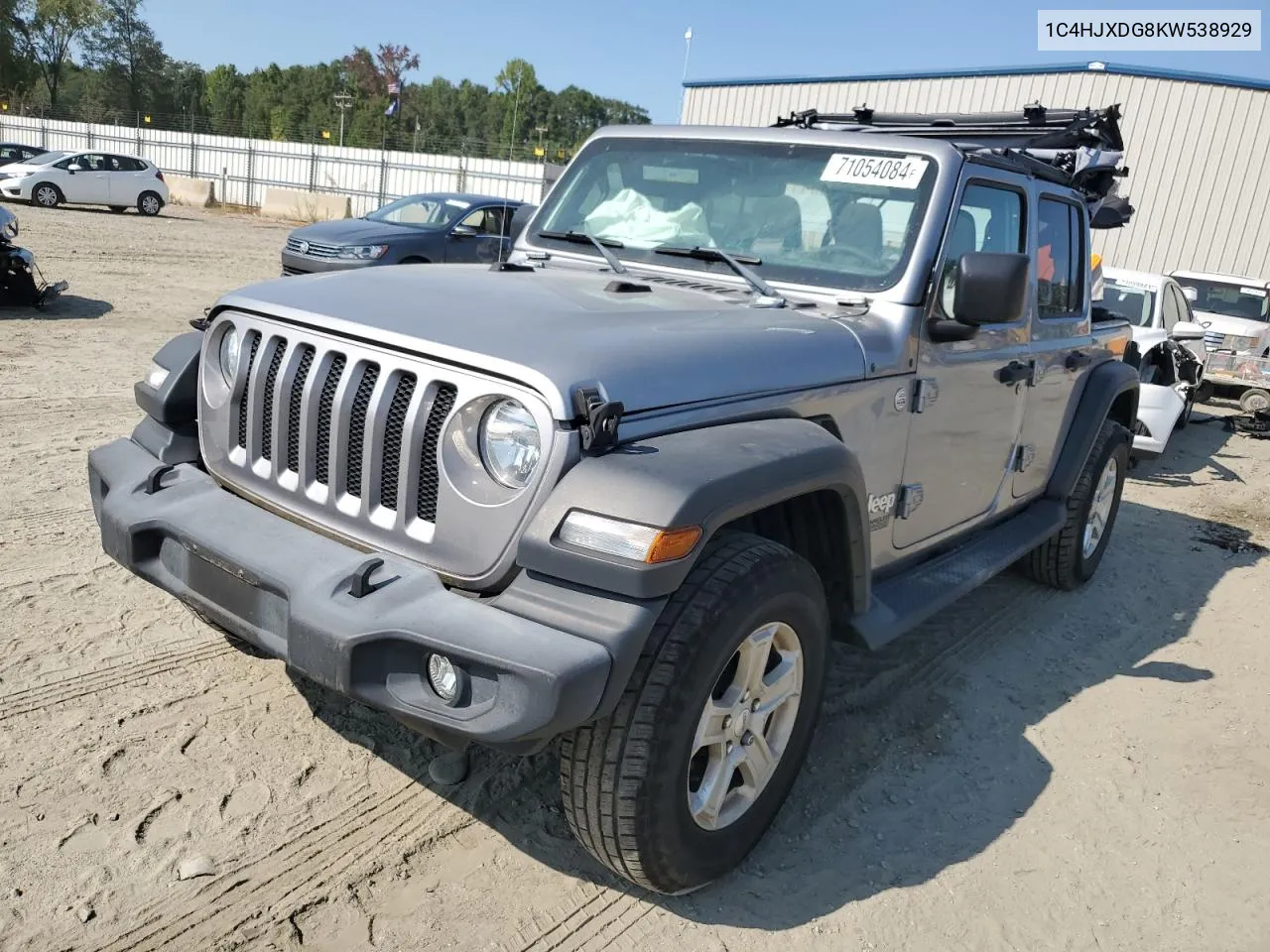 2019 Jeep Wrangler Unlimited Sport VIN: 1C4HJXDG8KW538929 Lot: 71054084