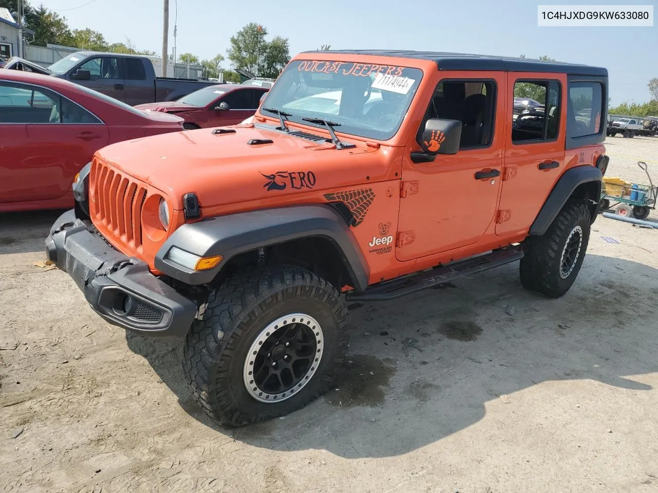 2019 Jeep Wrangler Unlimited Sport VIN: 1C4HJXDG9KW633080 Lot: 71174944