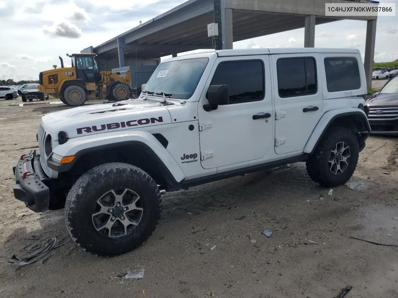 1C4HJXFN0KW537866 2019 Jeep Wrangler Unlimited Rubicon