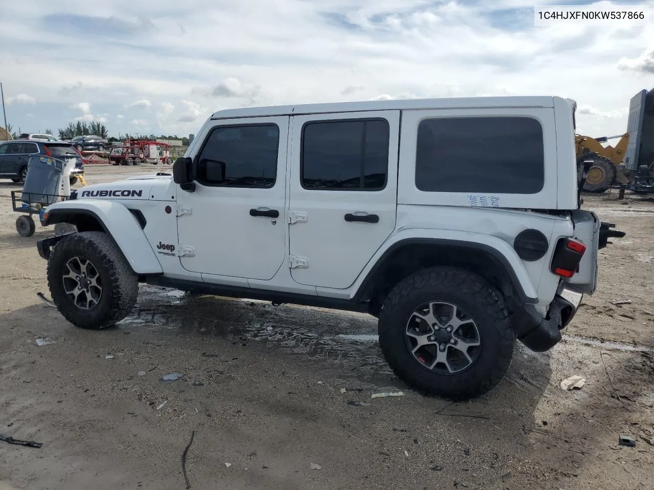 2019 Jeep Wrangler Unlimited Rubicon VIN: 1C4HJXFN0KW537866 Lot: 71383894