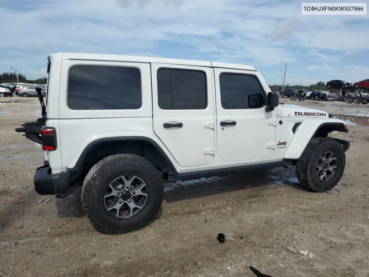 2019 Jeep Wrangler Unlimited Rubicon VIN: 1C4HJXFN0KW537866 Lot: 71383894