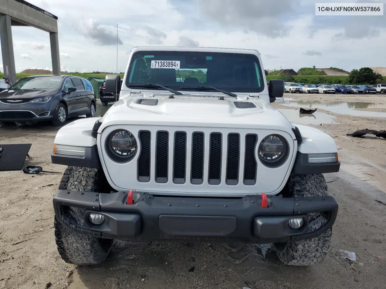 2019 Jeep Wrangler Unlimited Rubicon VIN: 1C4HJXFN0KW537866 Lot: 71383894